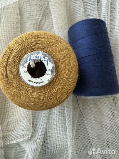 Нитки швейные джинсовые (отделочные)