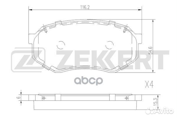 Колодки торм. диск. передн. Mazda 929 III 87