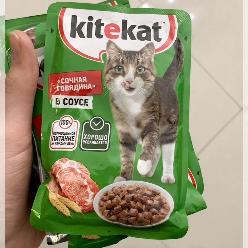 Корм для кошек KiteKat и Felix