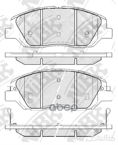 Колодки тормозные дисковые перед PN0446 NiBK