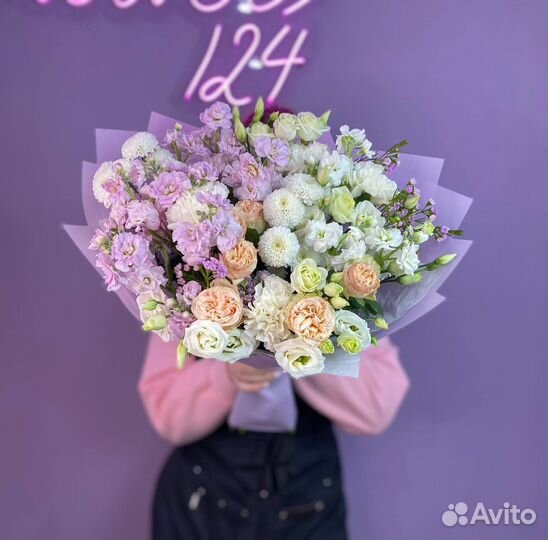 Букет цветы сборный букет доставка Flowers124