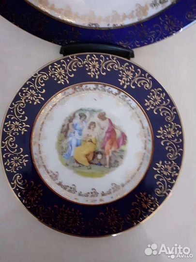 Сервиз столовый пр/во Чехия /Мадонна / кобальт