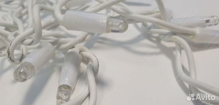 Гирлянда уличная Бахрома на фасад под ключ 100 мет