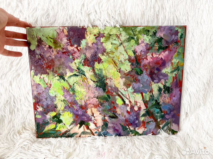 Персидская сирень картина маслом авторская