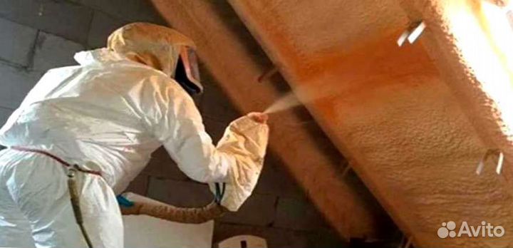 Утепление мансарды дома пенополиуретаном (ППУ)