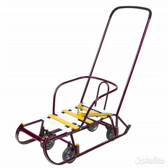 Санки на колесах состояние новое