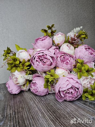 Исскуственные цветы пионы для декора