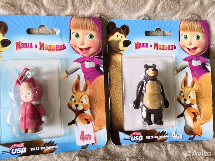 Флешка 4 гб Маша и Медведь