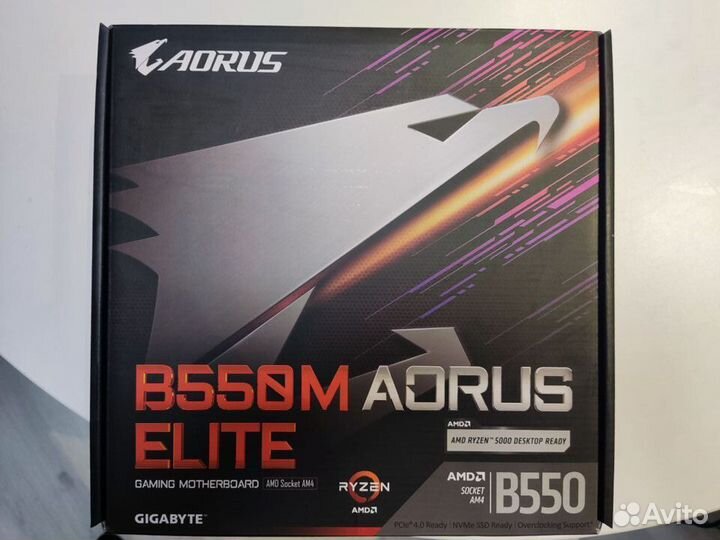 Материнская плата Gigabyte B550m Aorus Elite