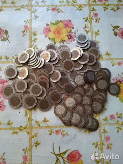 Монеты биметалл 117 штук