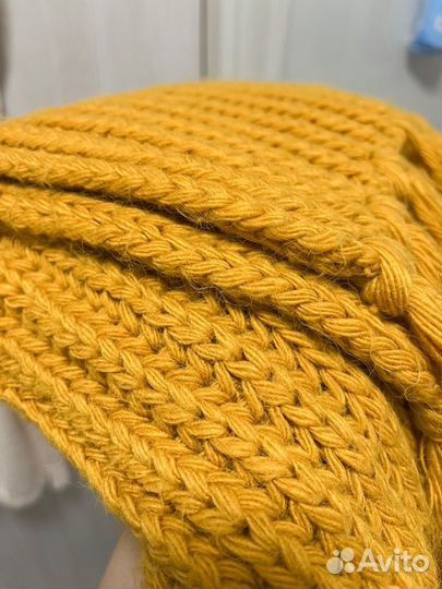 Шарф вязаный длинный