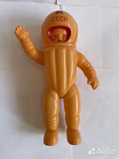 Игрушка Космонавт СССР Большой 35см.Дутыш 1960е.г