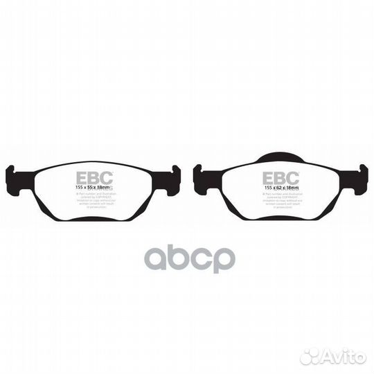 Накладки тормозные DPX2000 EBC Brakes