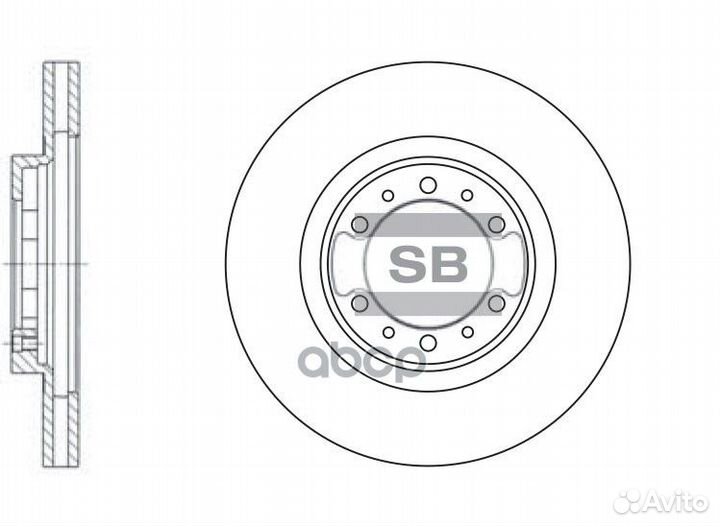 Диск тормозной SD4305 Sangsin brake