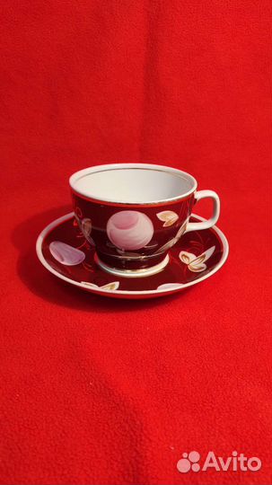 Чайная пара СССР Вербилки слива весна