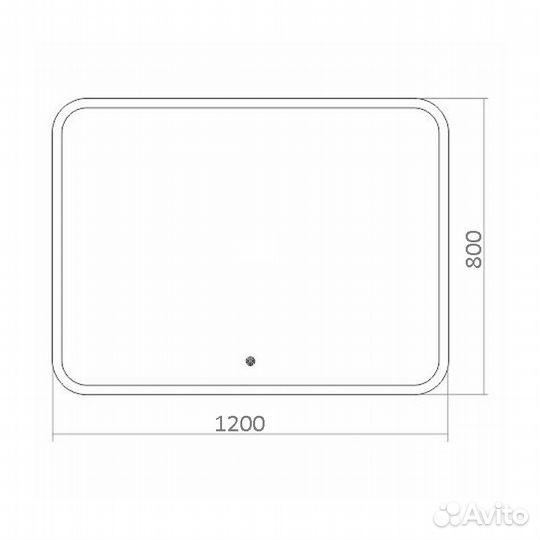 Зеркало с подсветкой для ванной