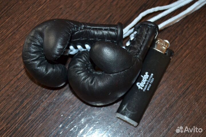 Сувенирные боксерские мини перчатки из кожи