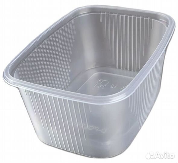 Одноразовые пластиковые контейнеры 250мл. 108*82