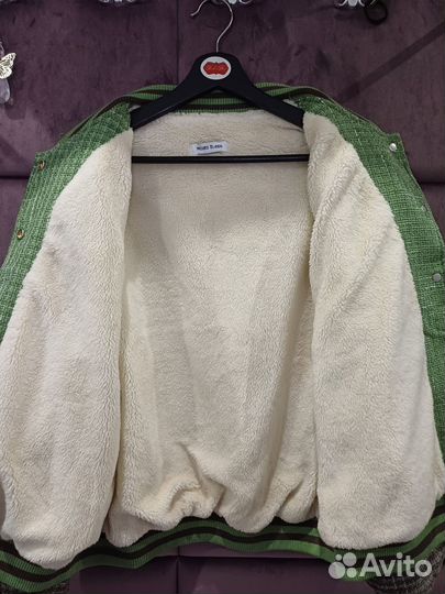 Куртка женская осень-зима тканевая с мехом внутри