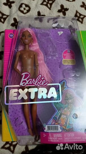 Барби Экстра розовые косички Маттел Barbie