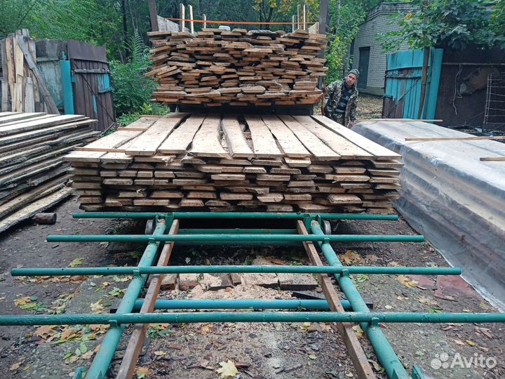 Липа доска необрезная