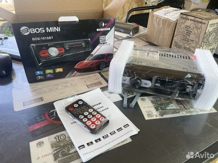 Магнитола с USB, Bluetooth, SD, AUX, FM