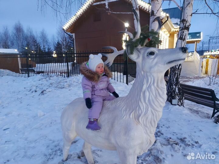 Зимний костюм для девочки 74 80