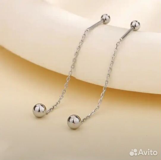 Серьги пирсинг набор