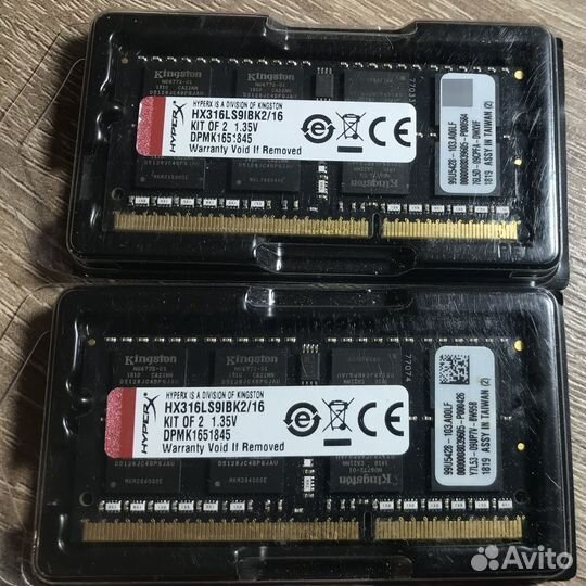 16Gb DDR3L Kingston (2 x 8 DDR3)