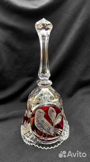 Хрустальный колокольчик Hofbauer Red bird Германия