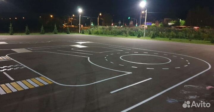 Дорожная разметка, установка знаков, стойки, разме