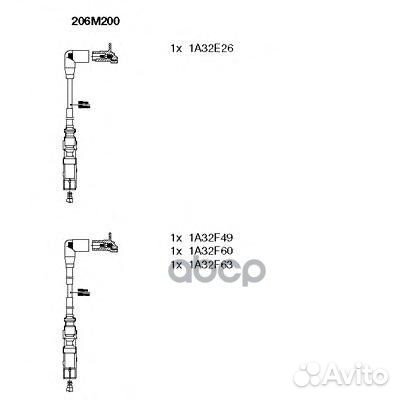 BR-206M200 к-кт проводов VW Multivan/Sharan, S