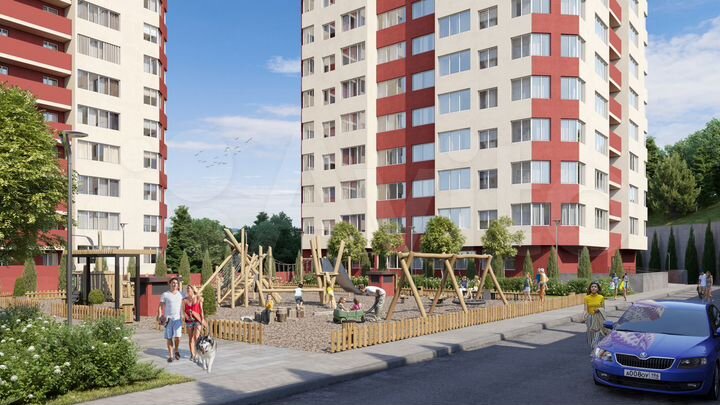 2-к. квартира, 64,7 м², 3/15 эт.