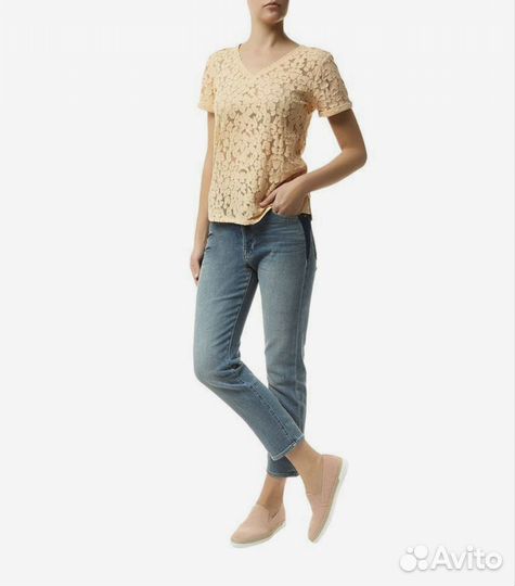 Футболка maje trompette devoré IN mandarine Ориг