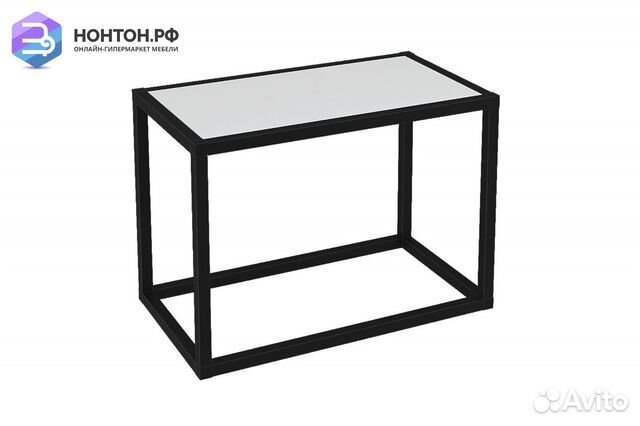 Полка Лофт пмг-Л 500 черная / белая