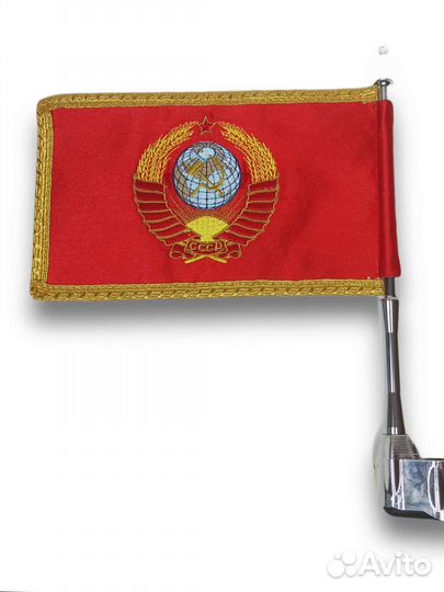 Мотофлаг с галуном. Флаг для мотоцикла.GoldWing