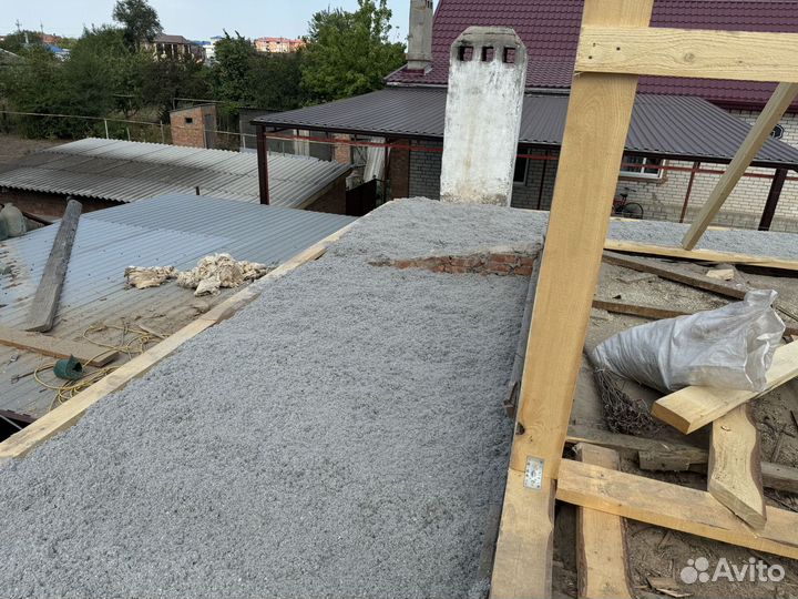 Утепление эковатой чердака