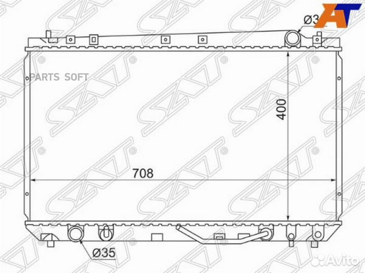 Радиатор Toyota Avalon 99-04 / Pronard 00-03 TY0003MCX20