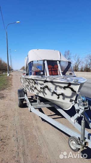 Продам лодку мкм с мотором и прицепом