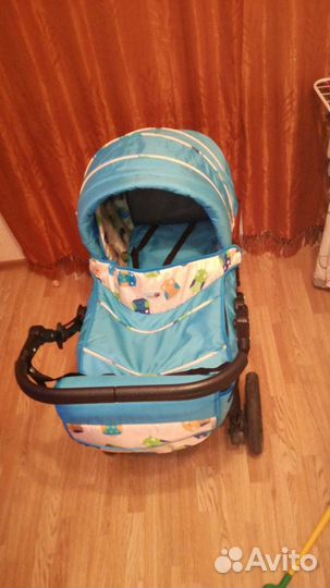 Коляска трансформер с поворотными колесами