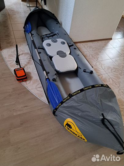Продам рыболовный надувной двуместный каяк