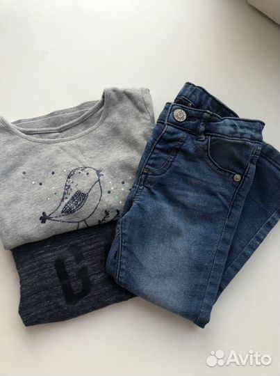 Кофта, джинсы для девочки Gap