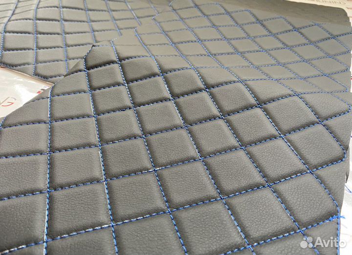 Вставки в дверные карты (ромб синяя строчка)