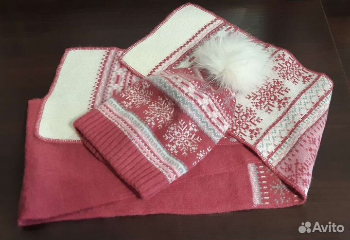 Шапка и шарф для девочки