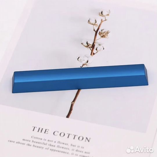 Кейкап, клавиша пробел (space) алюминиевый синий