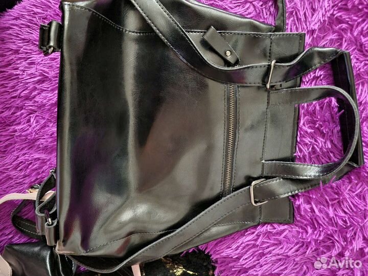 Кожаный рюкзак, женский