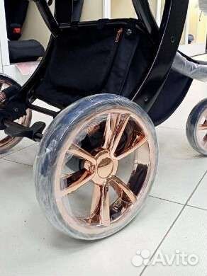 Коляска luxmom 3 в 1 чёрная