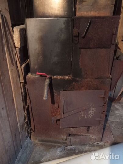 Печь для бани с баком бу