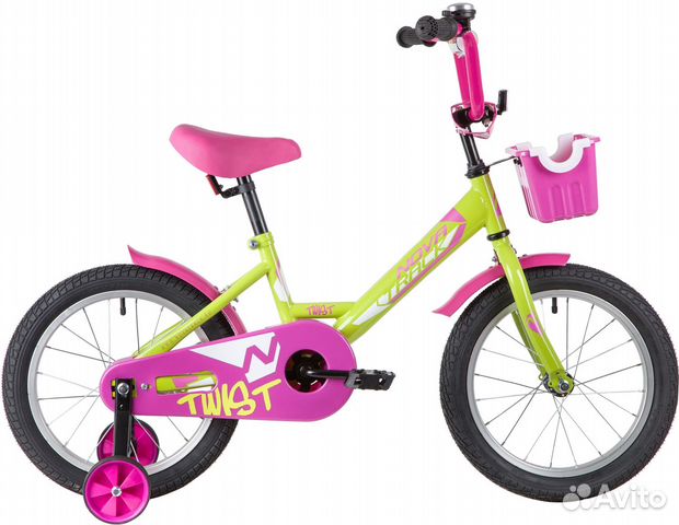 Novatrack twist 16" (2020), Зеленый-розовый, Новое купить в Москве | Авито