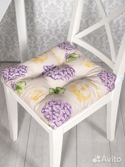 Подушка на стул на липучках Стефани 40х40 см, 706